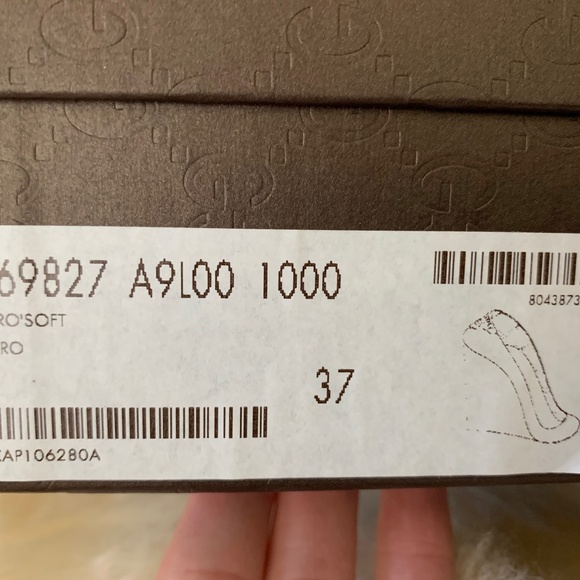 Gucci Wedge shoes in black leather in size 37 - Picture 4 of 12